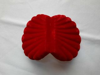 Estuche joyero con forma concha marina terciopelo