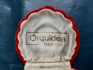 Estuche joyero con forma concha marina terciopelo