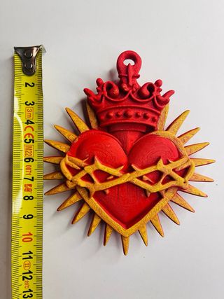 Decorazione Sacro Cuore Artigianale