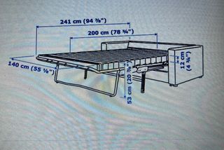Sofá Cama Ikea VIMLE 2 Plazas Gris