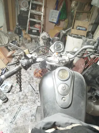 Moto Cruiser Negra/Gris Manual