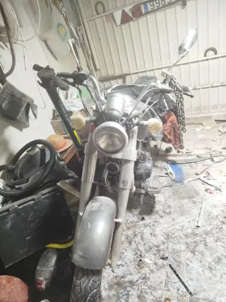 Moto Cruiser Negra/Gris Manual