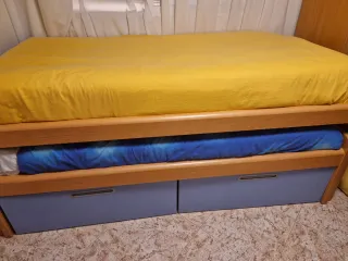 Cama nido madera con cajones