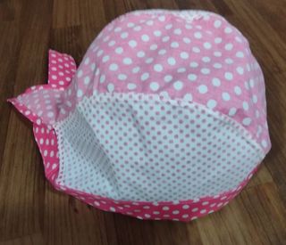 Bandana flamenca lunares rosa y blanco