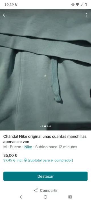 Chándal Nike M Azul