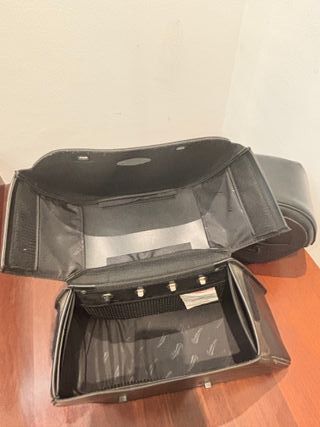 Alforjas Moto Custom Saddlemen Negras