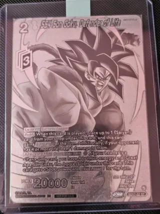Carta Dragon Ball Son Goku SS4 Silver Foil
