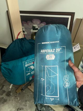 Tienda campaña Quechua  + saco de dormir