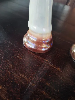 Colmillos decorativos porcelana vintage