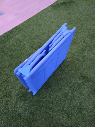 Tumbona plegable azul nueva