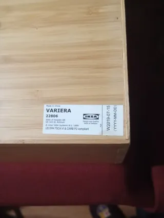 Organizador de cubiertos bambú Ikea