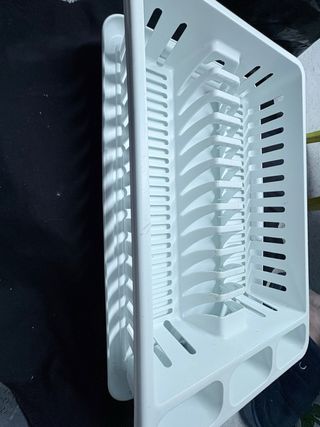 Escurridor de platos blanco