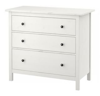 Cómoda 3 cajones Ikea HEMNES blanca