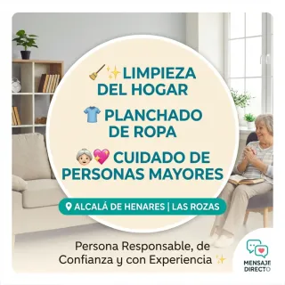 Servicio de limpieza, planchado y cuidado de adult