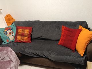 Sofá marrón 3 plazas