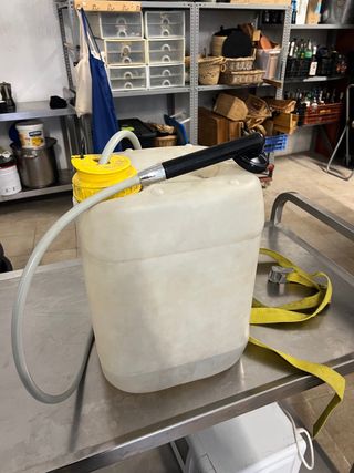 Ducha furgo bateria cargable bidon 25l