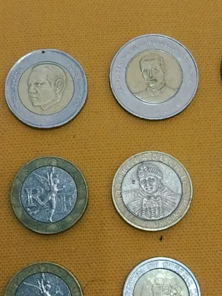Colección de monedas de varios países