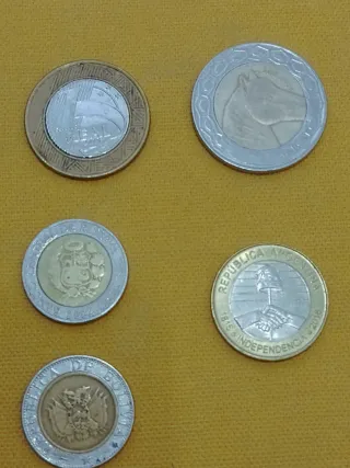 Colección de monedas de varios países