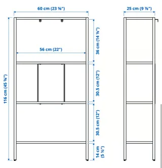 Estantería Metálica Blanca IKEA