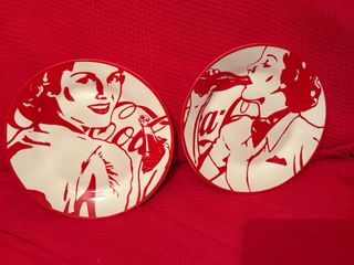 Lote 8 platos Cocacola