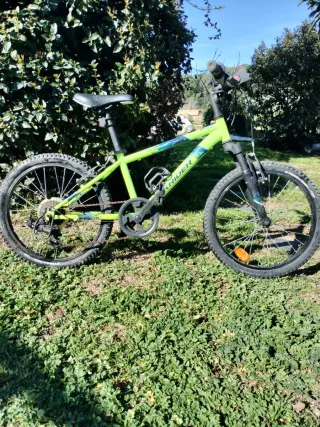 Bicicleta infantil Rockrider verde