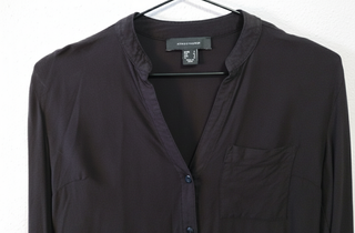 Camicia nera a maniche lunghe taglia XS