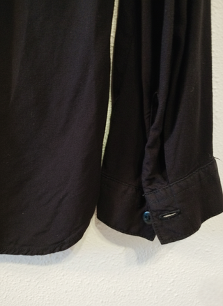 Camicia nera a maniche lunghe taglia XS