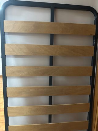 Somier metálico con lamas de madera