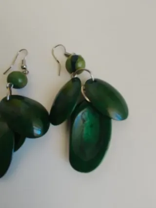 4 Pares Pendientes Artesanales hechos en Chile