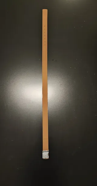 Cintura LV nera fibbia argento