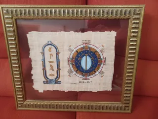 Cuadro Papiro Horóscopo Cáncer