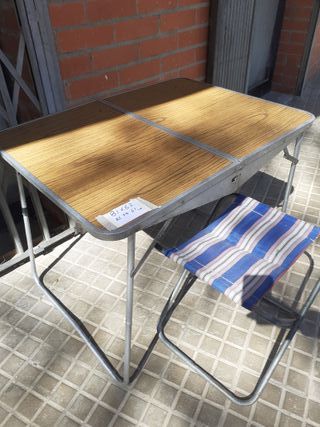 Mesa y Silla Camping Vintage