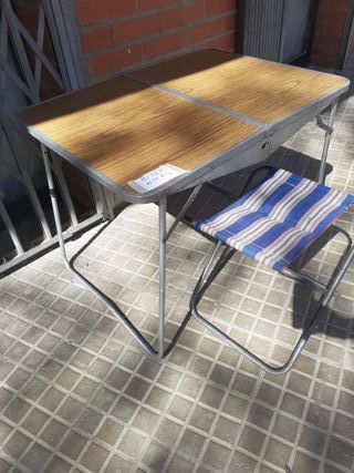Mesa y Silla Camping Vintage