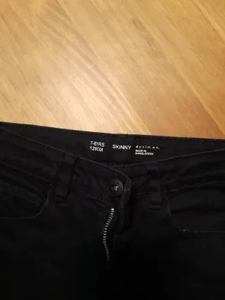 Pantalón negro niño Talla 7/8