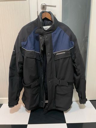 Chaqueta Moto Bering Negra y Azul