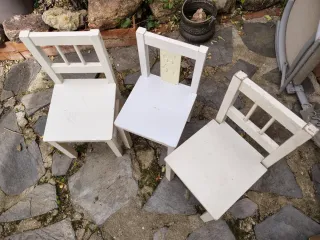 3 Sillas Blanca Niños, Ikea