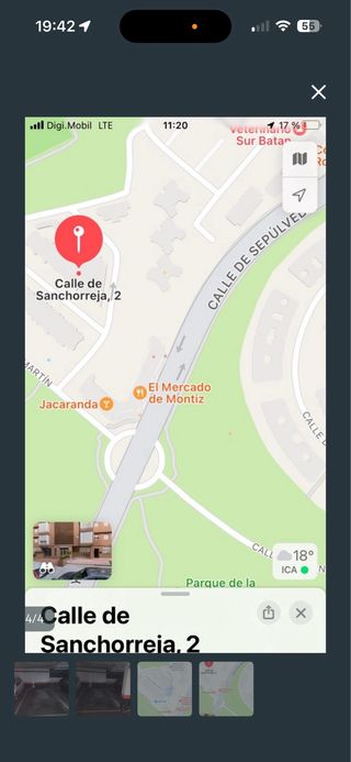 Plaza garaje C/Sanchorreja 2 28011 Madrid