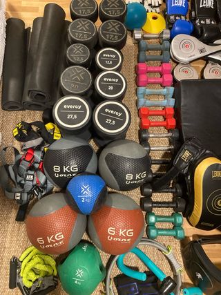 “Material gimnasio profesional – discos olímpicos,