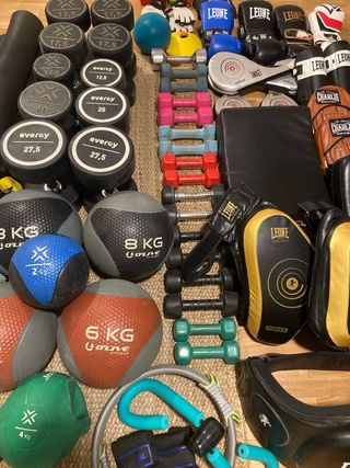 “Material gimnasio profesional – discos olímpicos,