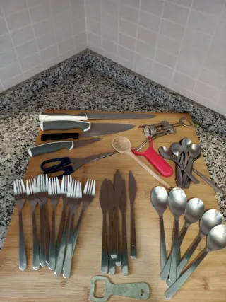 Set Cubiertos y Utensilios Cocina