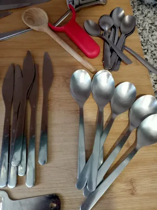 Set Cubiertos y Utensilios Cocina