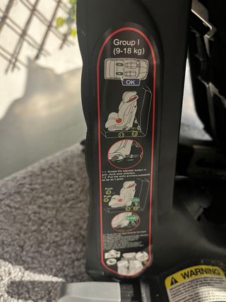 Silla coche bebé Isofix gris