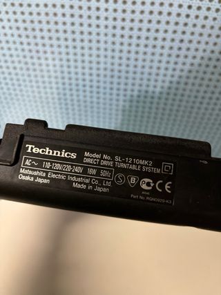 Base in gomma inferiore Technics SL