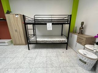 Litera metálica 90x190 cama doble juvenil
