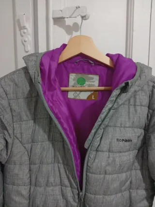 Chaqueta Sprinter gris y morada