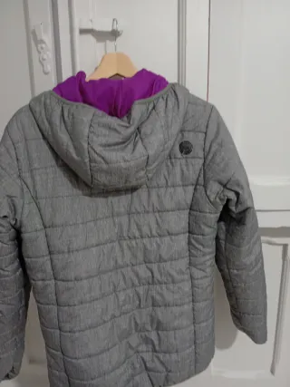Chaqueta Sprinter gris y morada
