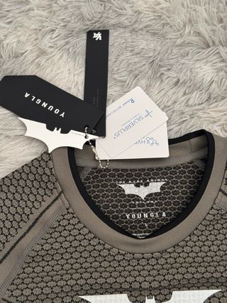 YoungLA x Batman Compression Tee Grey Green L