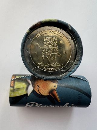 Moneda 2 Euro Carlo Collodi Pinocchio