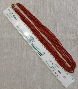 Collana torchon corallo