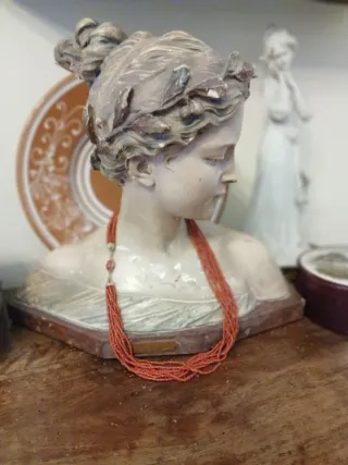 Collana torchon corallo